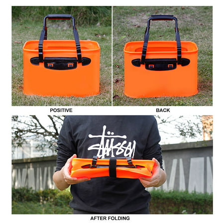 Details about   Portable Folding Fish Wear Bucket Outdoor EVA Fishing Tackle Boxes with Handle F
